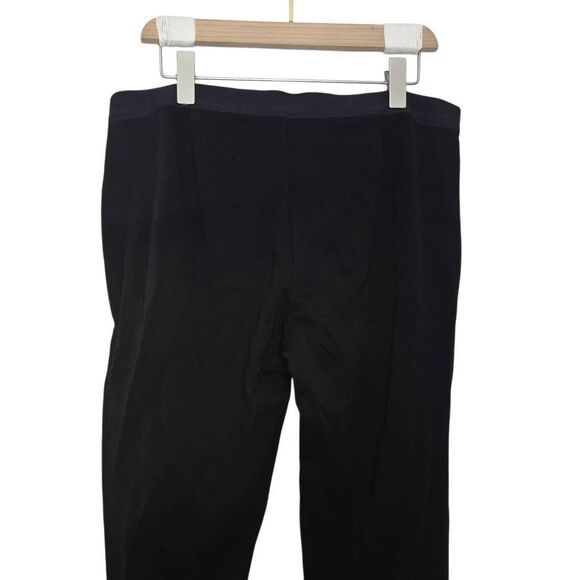 Eileen Fisher Pants Women's Size Large Black Tencel Stretch Trouser Career - Picture 3 of 5